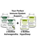 Ashwagandha + Natural Sleep Aid Supplement with Melatonin: Immune Suppor... - £40.97 GBP