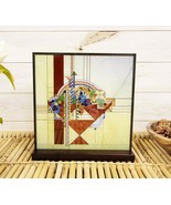 Frank Lloyd Wright Metal Framed May Basket Stained Glass Desktop Or Wall... - €93,16 EUR