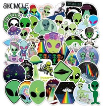 10/30/50PCS Outer Space Stickers   Astronaut Green Sticker DIY Toy Laptop Car Mo - £21.65 GBP