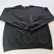 Fruit Of The Loom Pullover Knit Sweatshirt Men&#39;s Black Long Sleeve Size ... - €9,48 EUR