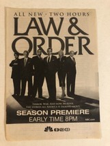 Law And Order Tv Series Print Ad Vintage Sam Waterston Dennis Farina TPA2 - £4.74 GBP