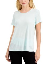 Ideology Womens Mesh-Back T-Shirt XX-Large Sunlit Aqua - £18.75 GBP