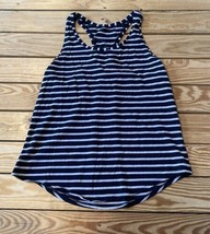 Lululemon Women’s Stripe Racerback Tank top Size 6 Black AE - £14.95 GBP