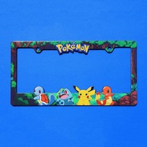 Pokemon Custom License Plate Frame Car Anime Figure Pikachu Charmander S... - £39.61 GBP