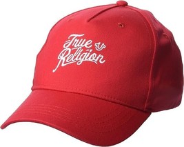 True Religion TR2351 Snap Back Red Hat Cap ( O/S ) - £39.39 GBP