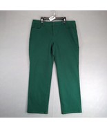 Talbots Signature Green Chino Pants Women&#39;s 12P Straight Leg 34x26 Ankle... - $459.38 MXN