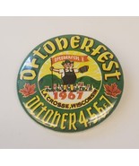 Vintage OKTOBERFEST 1968 La Crosse Wisconsin Pinback Button Beer Festival - $19.60