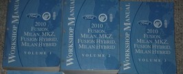 2010 Ford Fusion Lincoln MKZ Milan Hybrid Service Shop Repair Manual Set 3 VOL  - £151.39 GBP