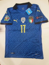 Ciro Immobile Italy 20/21 Euro Champions Match Blue Home Soccer Jersey 2020-2021 - £79.93 GBP