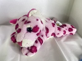 The Petting Zoo Pink Cheetah Leopard Cub Wild Cat Plush Stuffed Animal Toy - £35.69 GBP