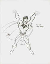 Loston Wallace Original DC Comics Active Book Art Sketch ~ Superman - $35.63
