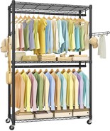Songmics Heavy-Duty Rolling Clothes Rack, Garment Rack, Portable Closet, - €109,50 EUR