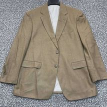 Stafford Essentials Blazer Jacket Men 44R Brown Long Sleeve Two Button - €23,56 EUR