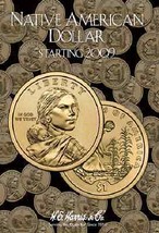 Native American Dollar Coin Folder Album Starting 2009 by H.E. Harris - £7.52 GBP
