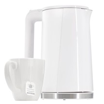 MegaChef 1.8 Quart Stainless Steel Electric Tea Kettle in White - $1,461.84 MXN