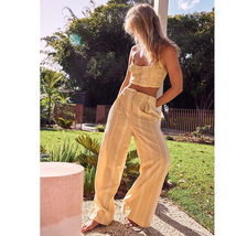 New Free People Casual Friday Set FREE-EST $128 Large Pampas Combo Striped - £75.99 GBP