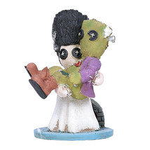 Frankenstein Wedding Bride Pinheadz Halloween Monster Voodoo Stitches Figurine - £20.77 GBP