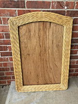 3 FT Woven Frame Only Brown Wicker Ideal for Mirror Cottage Decor Vintage - £110.99 GBP