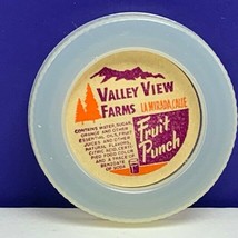 Dairy milk bottle cap farm advertising vtg label Valley View La Mirada C... - $7.87