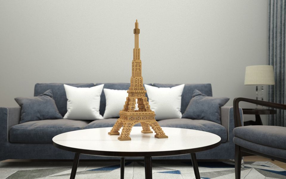 Eiffel Tower Sculptures (JEKCA Lego Brick) DIY Kit Item image 3