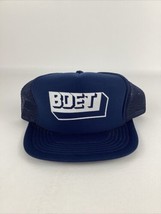 Vintage 80s 90s BDET Blue Mesh Snapback Trucker Hat NWOT - $21.73