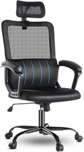 Home Office Ergonomic Computer Desk Mesh High Back Adjustable Height, Black - $122.98