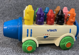 Vtech Pull N Play Color Express Crayons Vintage Works Great Tested Colorful - £23.43 GBP