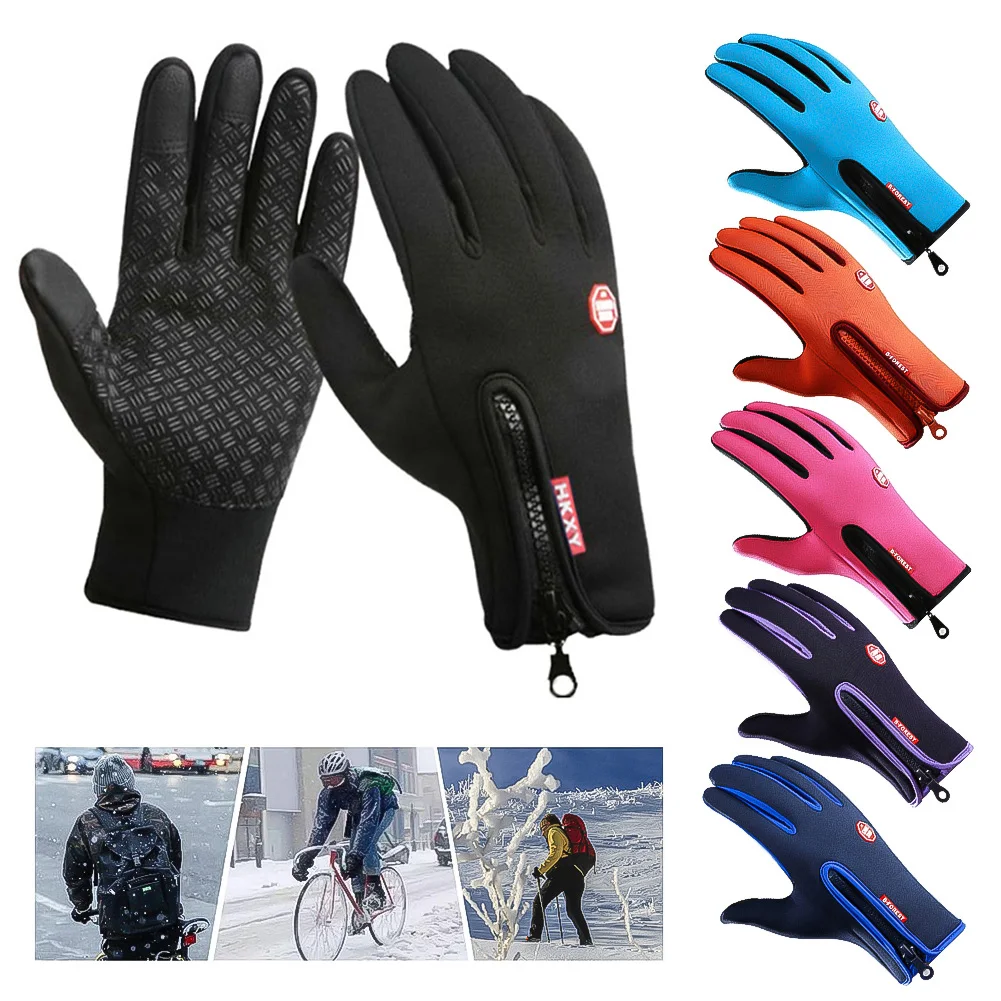 Windproof Winter Warm Gloves Men Ski Gloves Snowboard Gloves Motorcycle Riding - £10.95 GBP
