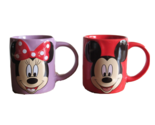 His &amp; Hers Disney Jerry Leigh Mickey Minnie Mouse 3D Coffee Tea Ceramic ... - $16.99