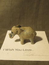 Ron Hevener Elephant Figurine Miniature - $25.00