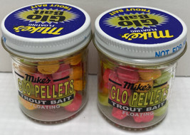 Jars Atlas Mike&#39;s Floating Glo Pellets Trout Bait/Assorted Colors 8030 G... - £9.77 GBP