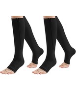 2Pair Compression Socks Compression Socks Foot Socks 15-20mmHg (L/XL,Black) - $18.98 CAD
