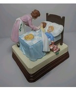 VTG Norman Rockwell Mother&#39;s Little Angels Music Box Figurine &quot;Hush Litt... - $32.31 CAD