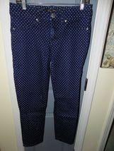 7 For All Mankind Polka Dot Skinny Jeans Size 10 Women's EUC - $40.50