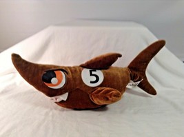 Peek A Boo Toys Plush Brown Shark #5 15 in Lgth Stuffed Animal Toy - £7.40 GBP