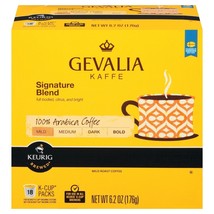 Gevalia Kaffe Signature Blend Coffee 18 to 144 Keurig K cup Pods Pick Any Size - £15.73 GBP+