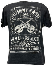 Johnny Cash Man in Black Men&#39;s Gray Cotton T-Shirt Size M - £21.45 GBP