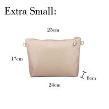 Nylon Bag Insert Organizer With Zipper Pockets Soft Light Perfect Purse Organize - £30.13 GBP