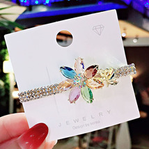 Sparkling Crystal Flower Hair Clip - $7.20