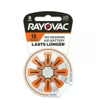 Rayovac Zinc-Air Size 13 Hearing Aid Battery 1.45 volt  8 pk Batteries - £10.05 GBP