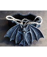 Vampire Nosferatu Bat Pentagram Celtic Knotwork Rune Symbols Decorative Box - $32.58 CAD
