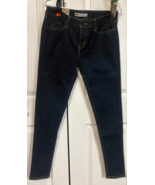 Levi&#39;s 535 Leggings 13 L/G Long 32&quot; Waist Dark Blue Jeans NEW - $29.70