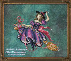 SALE! Complete Xstitch Materials Greta GOLDBROOM by Bella Filipina - £55.28 GBP+