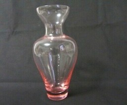 Vintage Tiffin Art Glass Light Pink 7&quot; Bud Vase - £6.16 GBP
