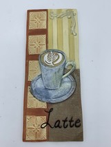 Detailed Latte Ceramic Hanging Sign 8.5 X 3.5” - £8.26 GBP