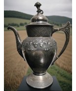 Antique 1800&#39;s Reed &amp; Barton Silver Plated Patina Coffee Pot Exellent - €161,34 EUR