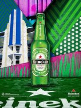 Heineken Beer Retro Metal Sign 8x12in Advertising  Ad  Man cave Garage D - €21,48 EUR