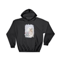 Poodle Sad Face Home House : Gift Hoodie Dog Puppy Pet Animal Cute - £28.76 GBP