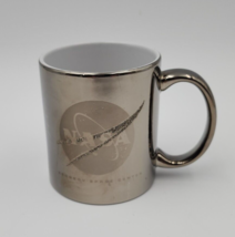 M Ware NASA Kennedy Space Center Chrome Silver Finish Coffee Mug Cup - £7.80 GBP