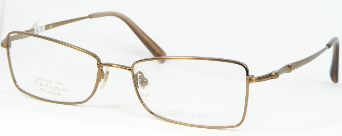 Occhiali Shiseido SH-2114 6 Bronzo Montatura In Titanio 52-17-134mm Giap... - $66.31